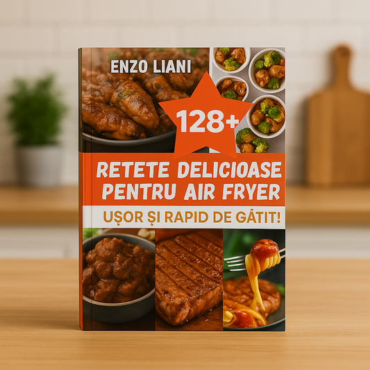 128+ Rețete Delicioase pentru Air Fryer – Ușor și Rapid de Gătit! de Enzo Liani